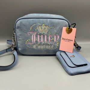 Juicy couture dreamy juicy double xbody purse